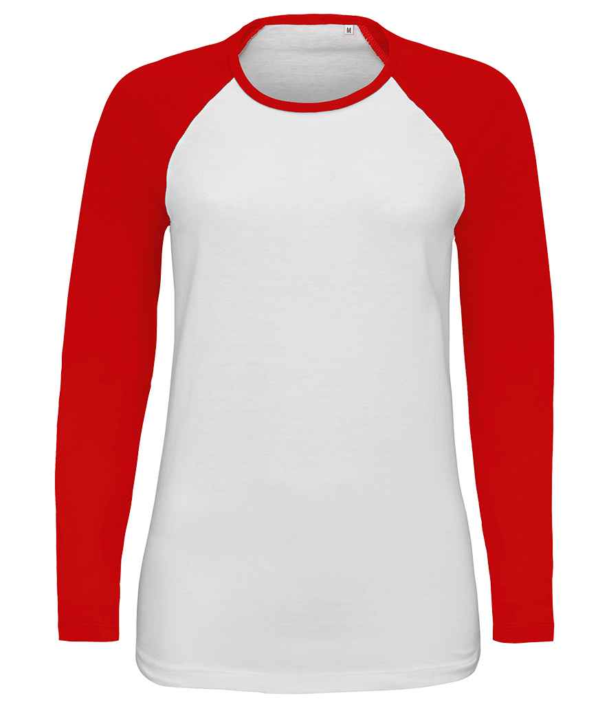 2943 SOL'S Ladies Milky Contrast Long Sleeve T-Shirt