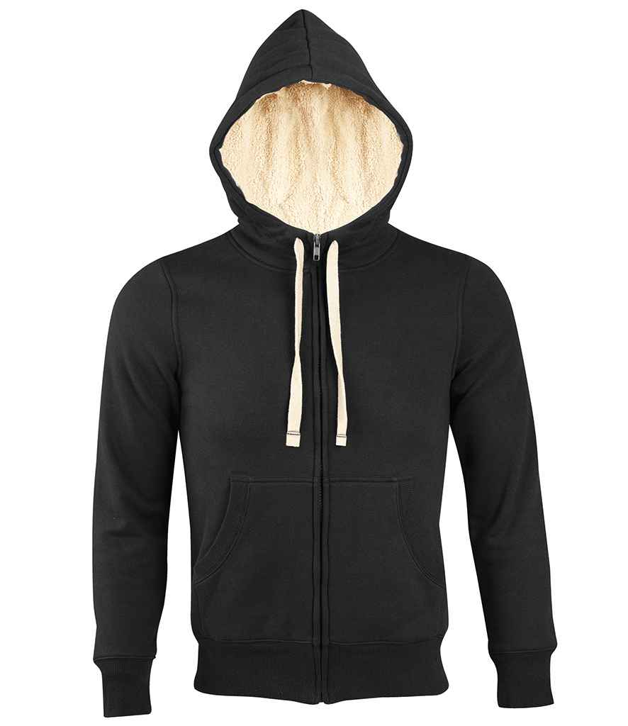 10584 SOL'S Unisex Sherpa Hooded Jacket