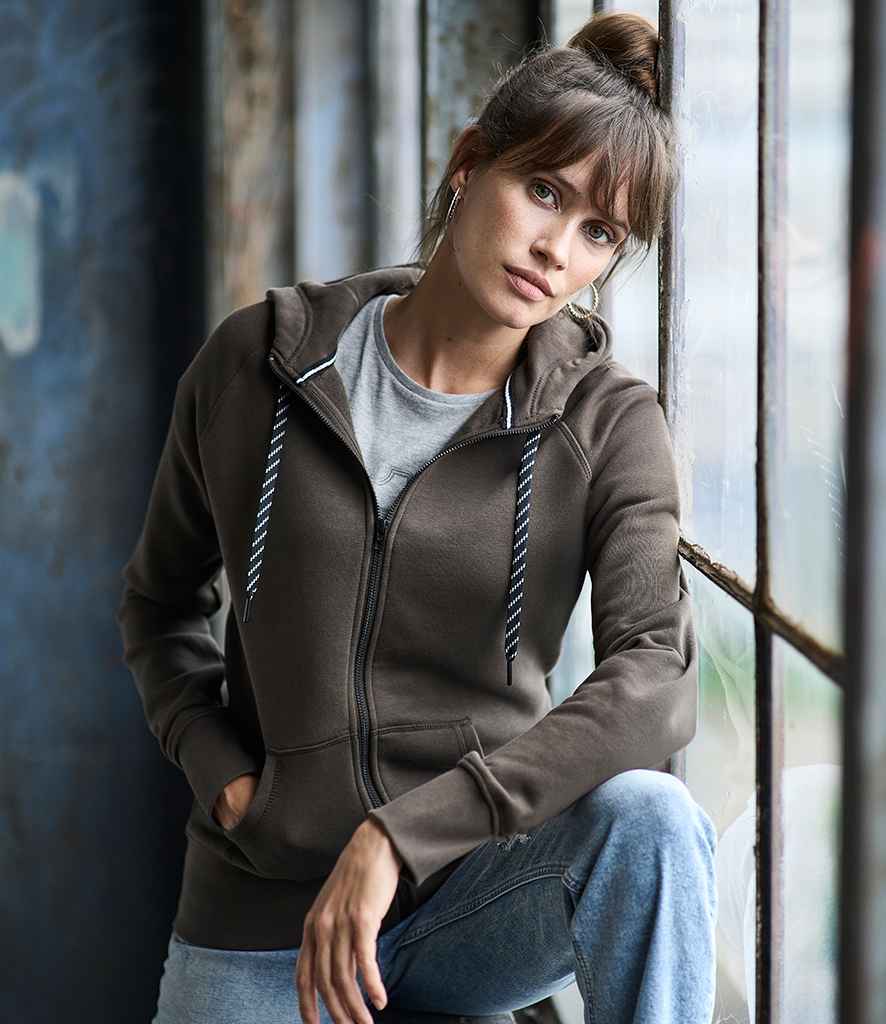 T5436 Tee Jays Ladies Fashion Zip Hooded Sweatshirt