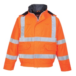 S773 Bizflame Rain Hi-Vis Antistatic FR Bomber Jacket