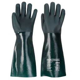 [A845GNRXL] A845 Double Dipped PVC Gauntlet 45cm