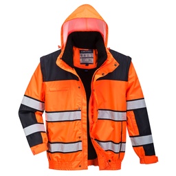 C466 Hi-Vis Classic Bomber Jacket