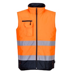 S267 Hi-Vis Two Tone Bodywarmer