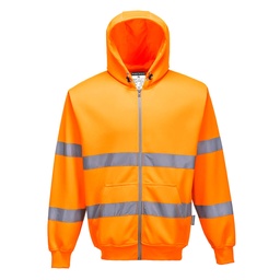 B305 Hi-Vis Zip Front Hoodie