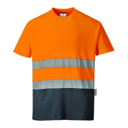 S173 Two Tone Cotton Comfort T-Shirt