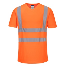 S179 V-Neck Mesh Inserts T-Shirt