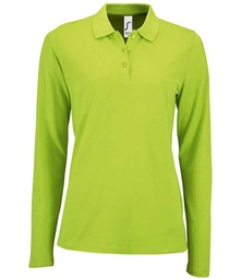 2083 SOL'S Ladies Perfect Long Sleeve Piqué Polo Shirt