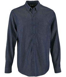 2100 SOL'S Barry Long Sleeve Denim Shirt