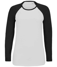 2943 SOL'S Ladies Milky Contrast Long Sleeve T-Shirt