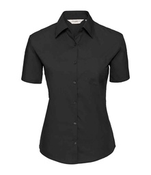 937F Russell Collection Ladies Short Sleeve Easy Care Cotton Poplin Shirt