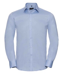 962M Russell Collection Long Sleeve Herringbone Shirt