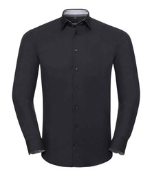 966M Russell Collection Long Sleeve Contrast Ultimate Stretch Shirt