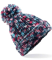 BB487 Beechfield Twister Pom Pom Beanie