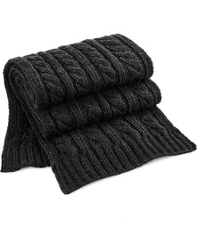 BB499 Beechfield Cable Knit Melange Scarf