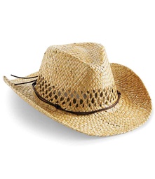 [BB735 NAT ONE] BB735 Beechfield Straw Cowboy Hat