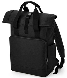 BG118L BagBase Recycled Twin Handle Roll-Top Laptop Backpack