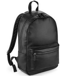 [BG255 BLK ONE] BG255 BagBase Faux Leather Backpack