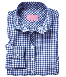 BK581 Brook Taverner Ladies Kansas Gingham Long Sleeve Shirt