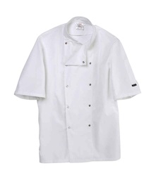 DE002 Dennys Short Sleeve Press Stud Chef's Jacket
