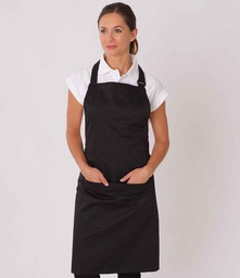[DE116 BLK ONE] DE116 Dennys Low Cost Apron with Pocket