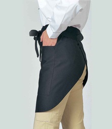 [DE124 BLK ONE] DE124 Dennys Wrap Over Waist Apron