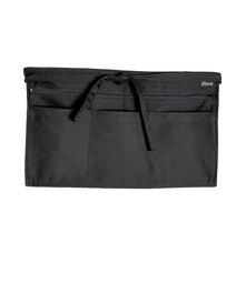 [DE125 BLK ONE] DE125 Dennys Zip Pocket Apron