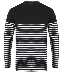 FR134 Front Row Unisex Long Sleeve Breton Striped T-Shirt
