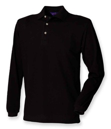 H105 Henbury Long Sleeve Cotton Piqué Polo Shirt