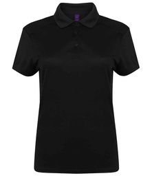 H461 Henbury Ladies Slim Fit Stretch Microfine Piqué Polo Shirt