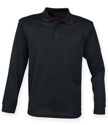 H478 Henbury Unisex Long Sleeve Coolplus® Piqué Polo Shirt