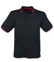 H482 Henbury Coolplus® Tipped Polo Shirt