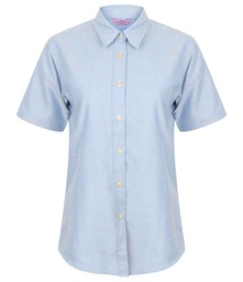 H516 Henbury Ladies Short Sleeve Classic Oxford Shirt