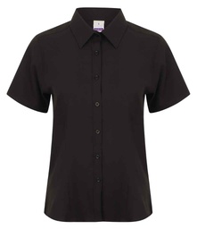 H596 Henbury Ladies Short Sleeve Wicking Shirt