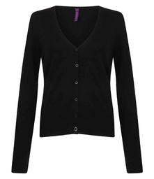 H726 Henbury Ladies Lightweight V Neck Cardigan