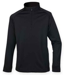 H862 Henbury Zip Neck Wicking Top