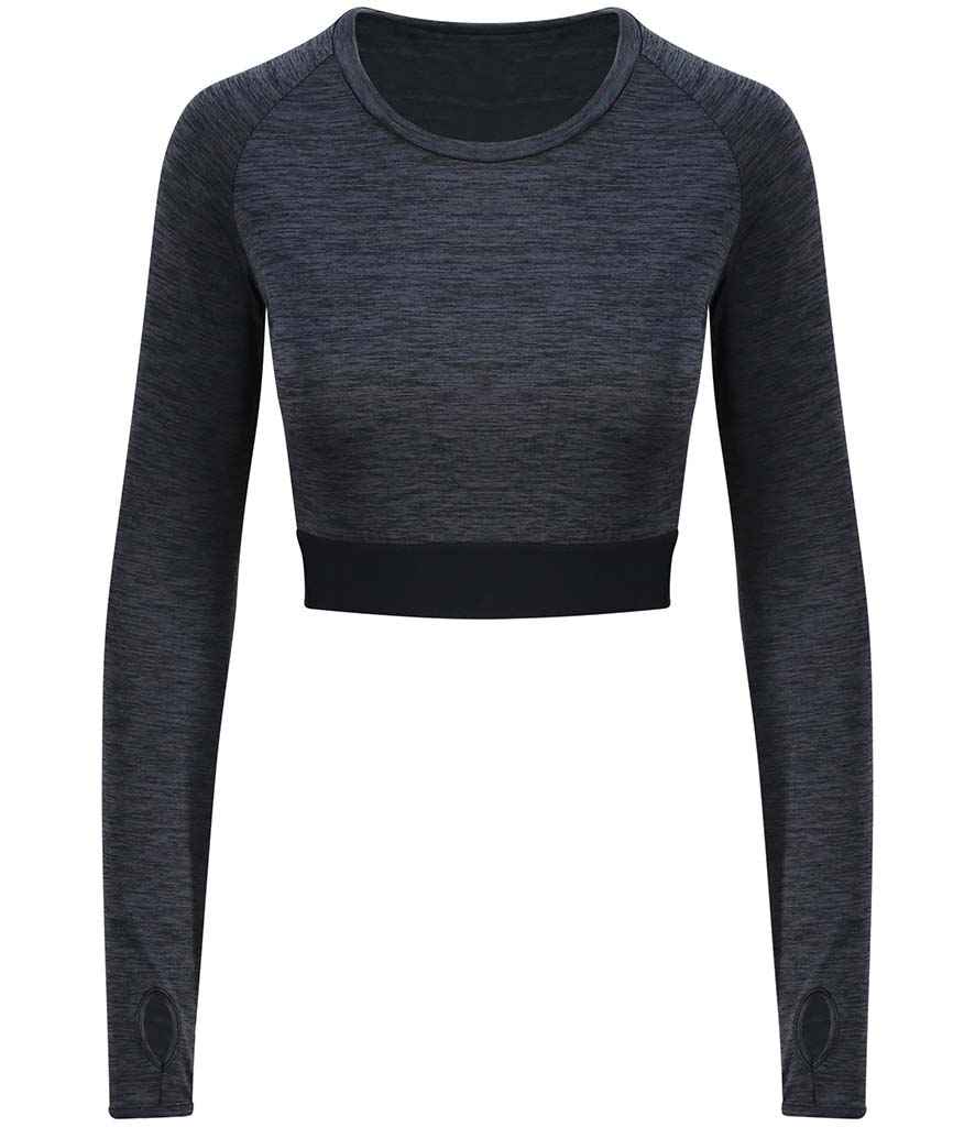 JC039 AWDis Ladies Cool Long Sleeve Crop Top