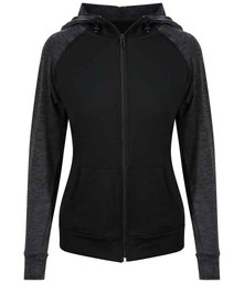 JC058 AWDis Ladies Cool Contrast Zoodie