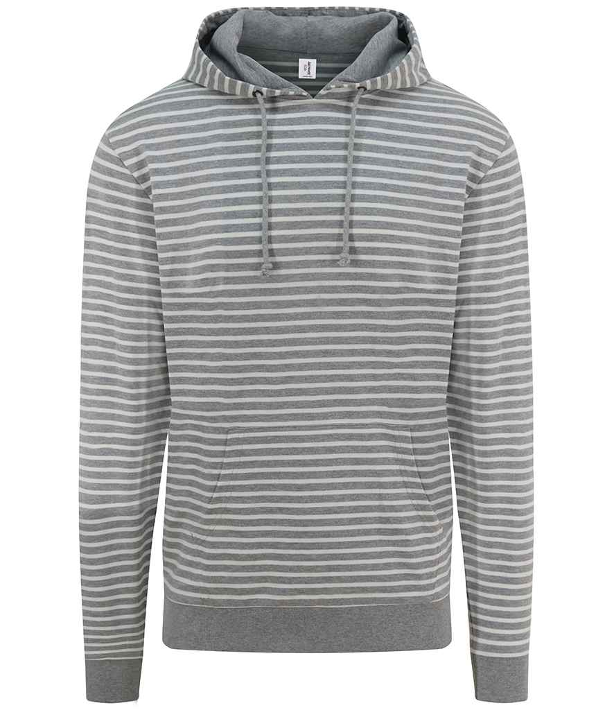 JH018 AWDis Nautical Striped Hoodie