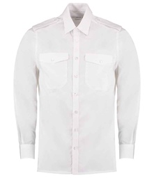 K134 Kustom Kit Long Sleeve Tailored Pilot Shirt