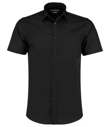 K141 Kustom Kit Short Sleeve Tailored Poplin Shirt