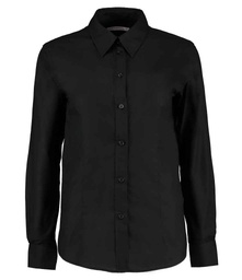 K361 Kustom Kit Ladies Long Sleeve Tailored Workwear Oxford Shirt