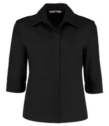 K715 Kustom Kit Ladies 3/4 Sleeve Tailored Continental Shirt