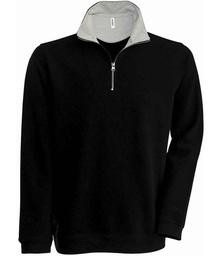 KB206 Kariban Trucker Zip Neck Sweatshirt