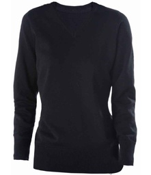 KB966 Kariban Ladies Cotton Acrylic V Neck Sweater