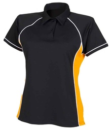LV371 Finden and Hales Ladies Performance Piped Polo Shirt