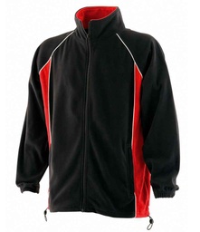 LV550 Finden and Hales Contrast Micro Fleece Jacket