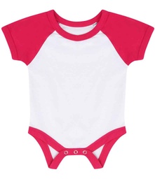 LW502T Larkwood Essential Short Sleeve Baby Baseball Bodysuit