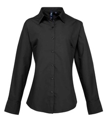 PR307 Premier Ladies Supreme Long Sleeve Poplin Shirt