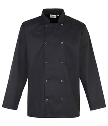 PR665 Premier Unisex Long Sleeve Stud Front Chef's Jacket