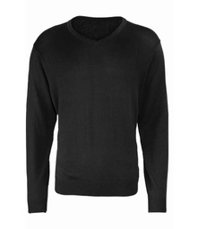 PR694 Premier Knitted Cotton Acrylic V Neck Sweater